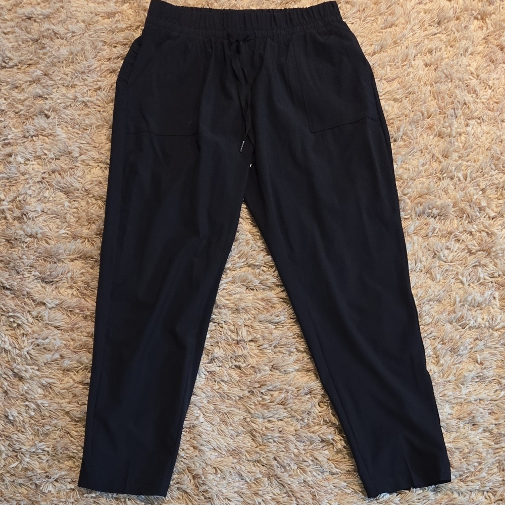 Womens Black Lightweight Casual Pants